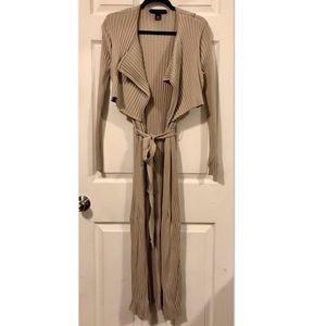 Original Club Monaco Ribbed Maxi Cardigan
